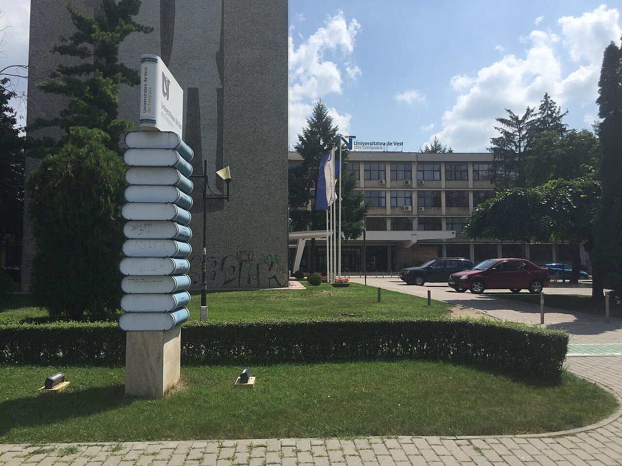 Oleksandra Matviiciuk în timpul discursului la UVT