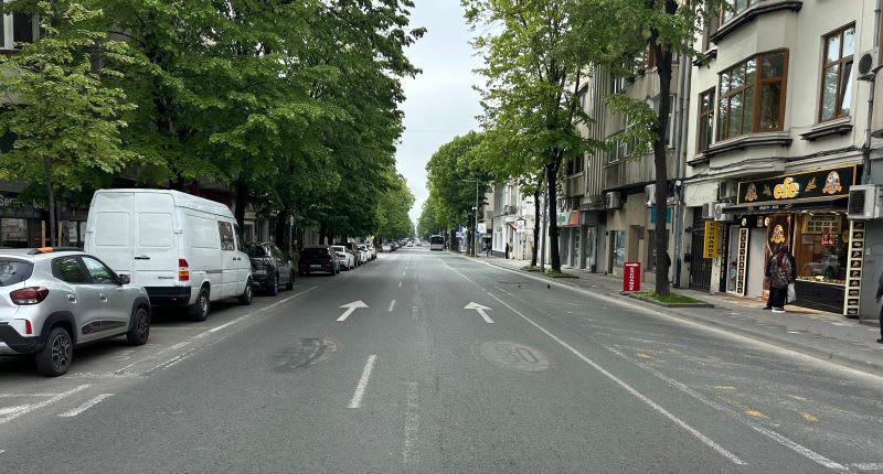 Bulevardul Tomis din Constanța, zona pietonală în weekend