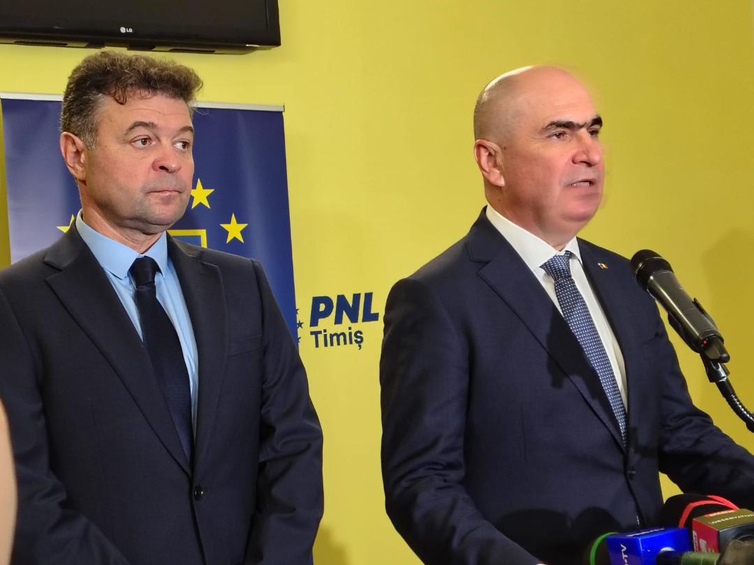 Ilie Bolojan în discurs, în fața filialei PNL Timiș
