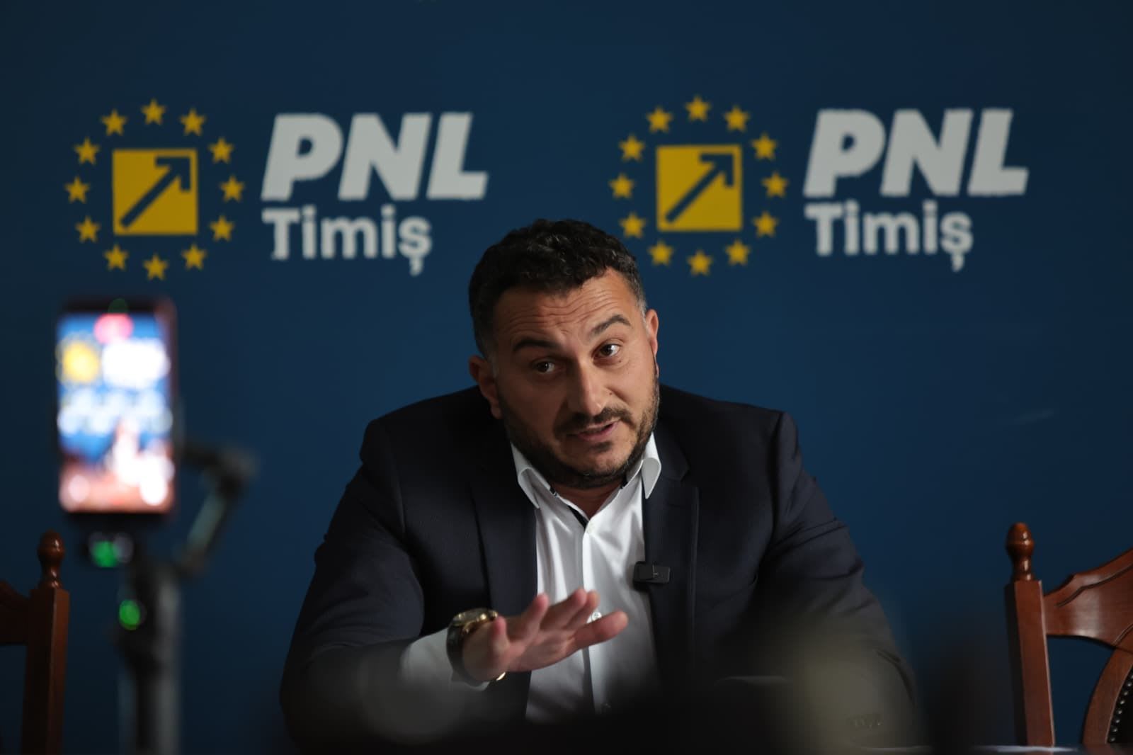 Ionuț Gaiță în conferință de presă, discurs despre dezvoltarea Timișoarei