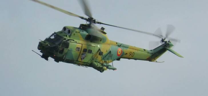 Elicopter militar din Timișoara a aterizat forțat în Caraș-Severin din cauza unei defecțiuni