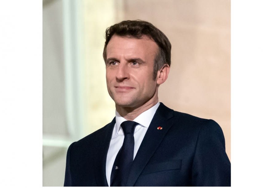 Președintele Emmanuel Macron la baza nucleară Île Longue, în timpul anunțului despre strategia nucleară europeană