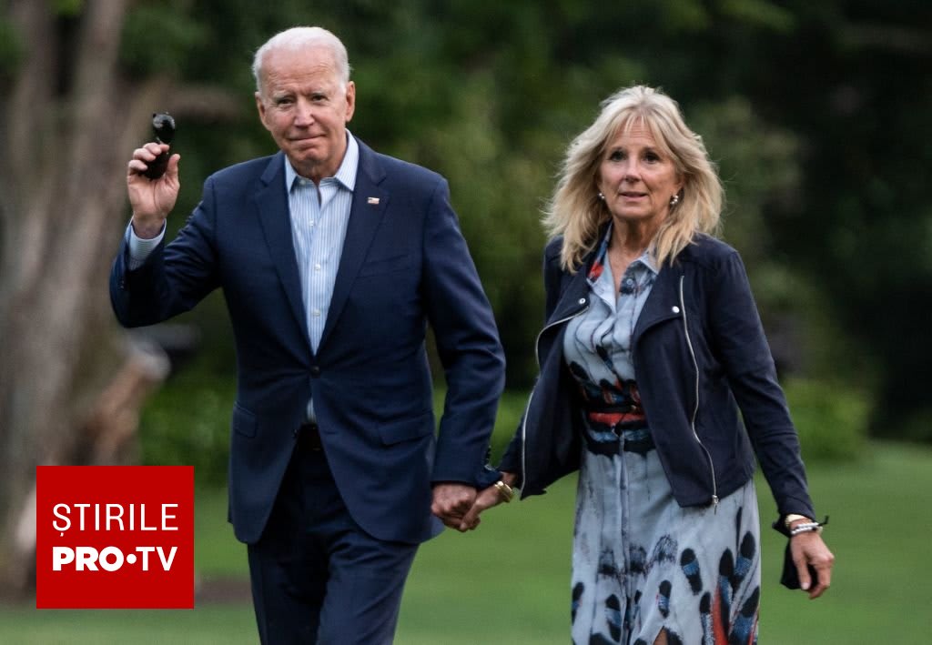 Jill Biden și Joe Biden în timpul dezbaterii din 2024 Jill Biden și Joe Biden în timpul dezbaterii din 2024