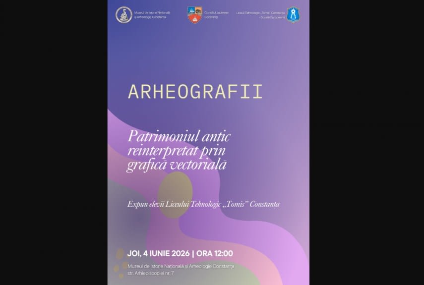 Elevi din Liceul Tomis expunând lucrări de grafică vectorială inspirate din patrimoniul arheologic Elevi din Liceul Tomis expunând lucrări de grafică vectorială inspirate din patrimoniul arheologic
