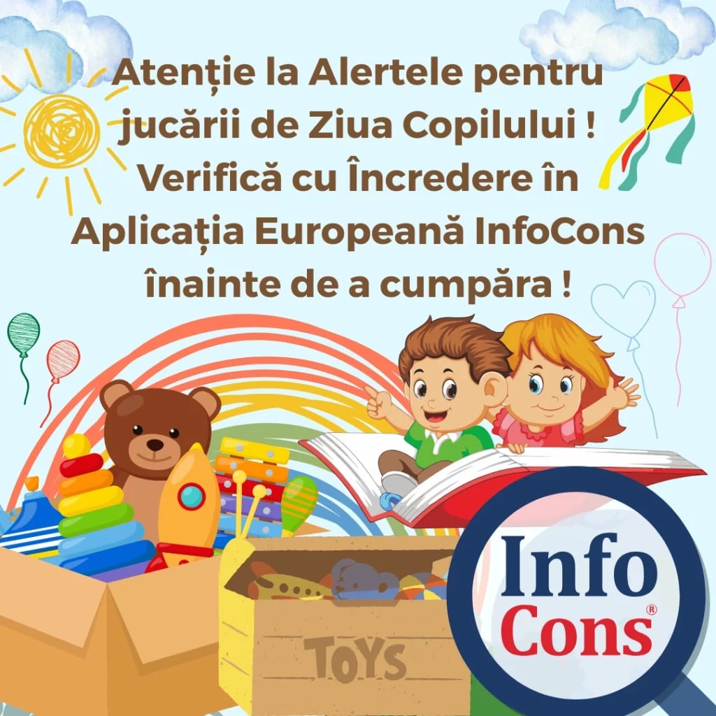 Jucării pentru copii cu risc de siguranță, produse neconforme