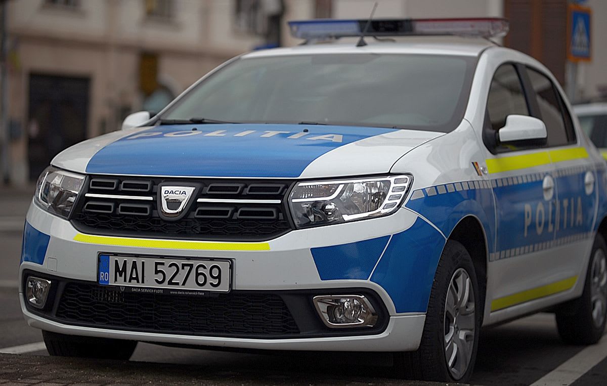 Polițiști și echipaje medicale la locul incidentului din Timișoara