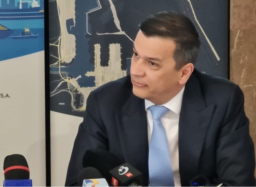 Sorin Grindeanu la o conferință de presă