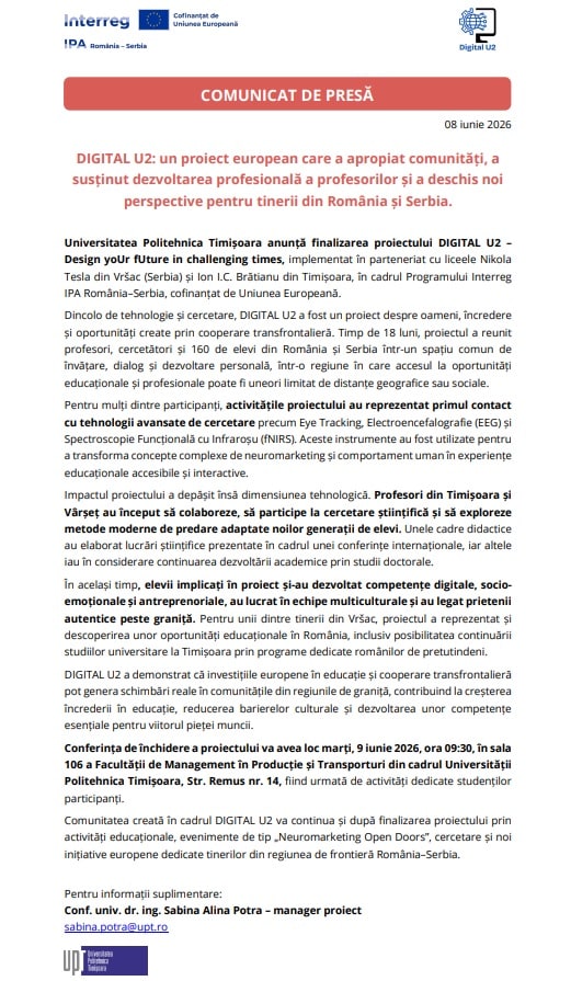 Elevi și profesori din România și Serbia în activitate educațională interactivă