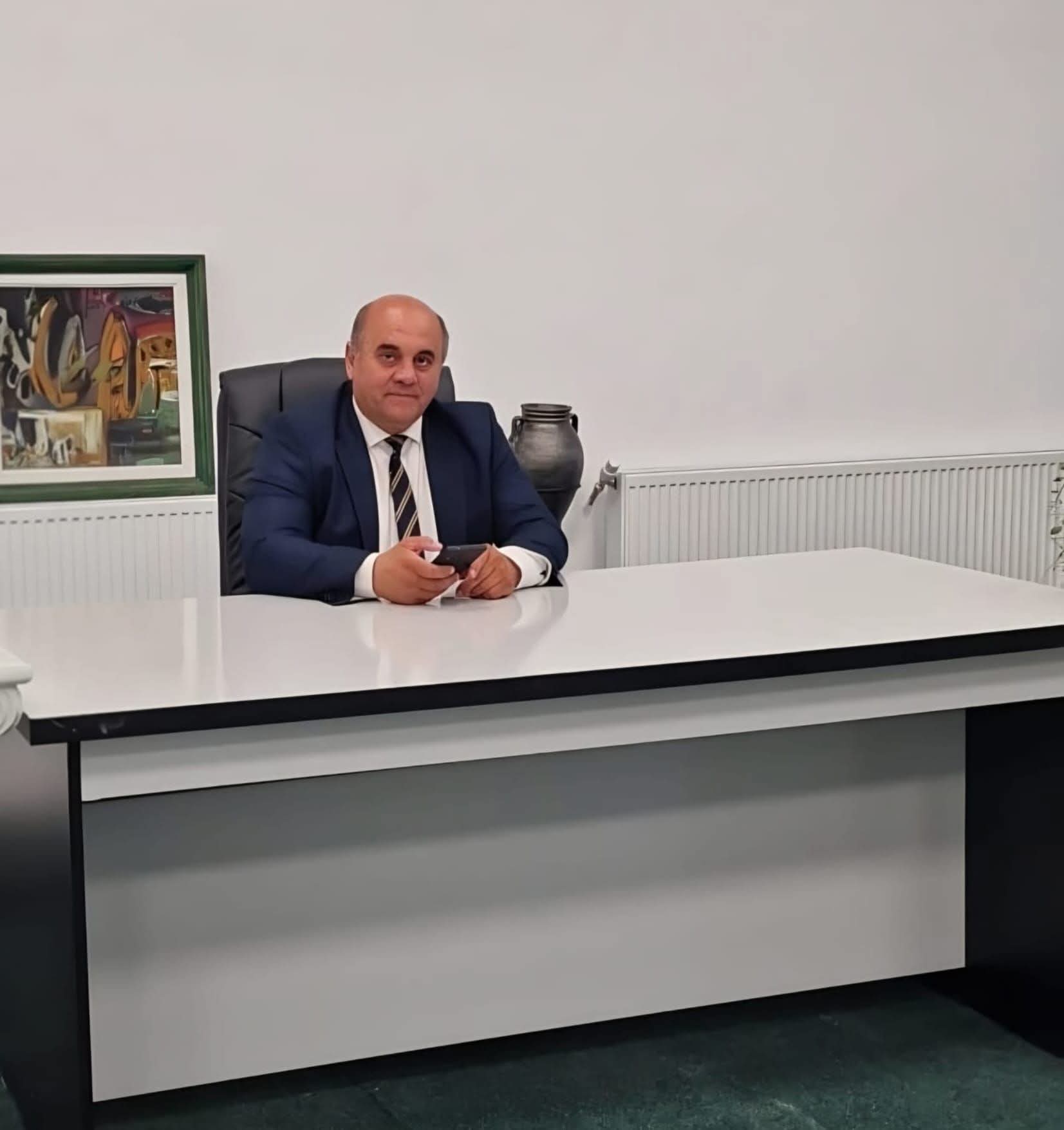 Clădirea școlii Nicolae Bălcescu din Drăgășani în proces de modernizare