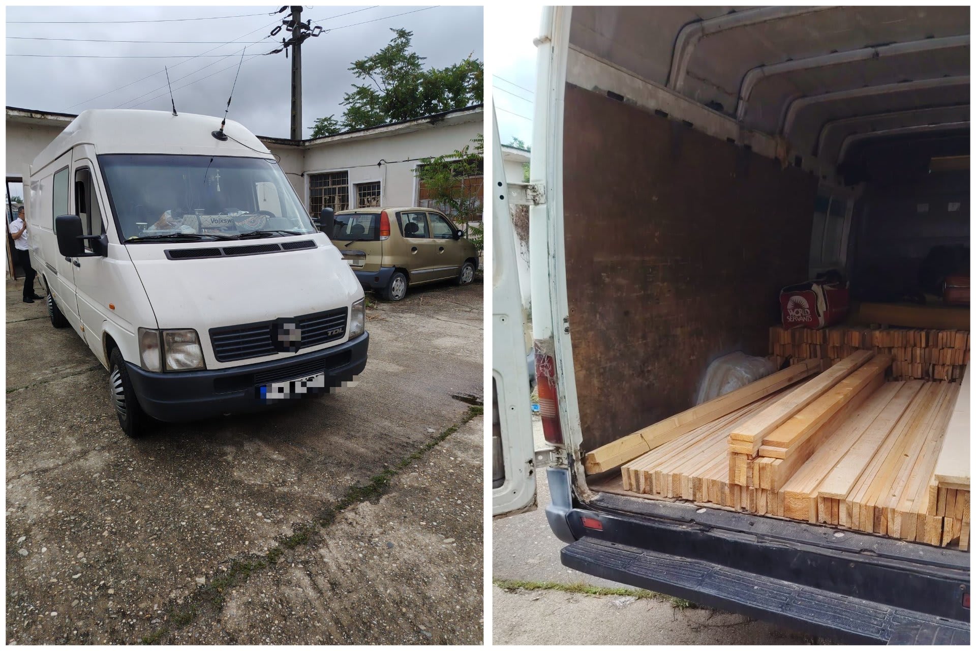 Polițiștii din Sutești au sancționat un transport ilegal de lemn fără documente valabile