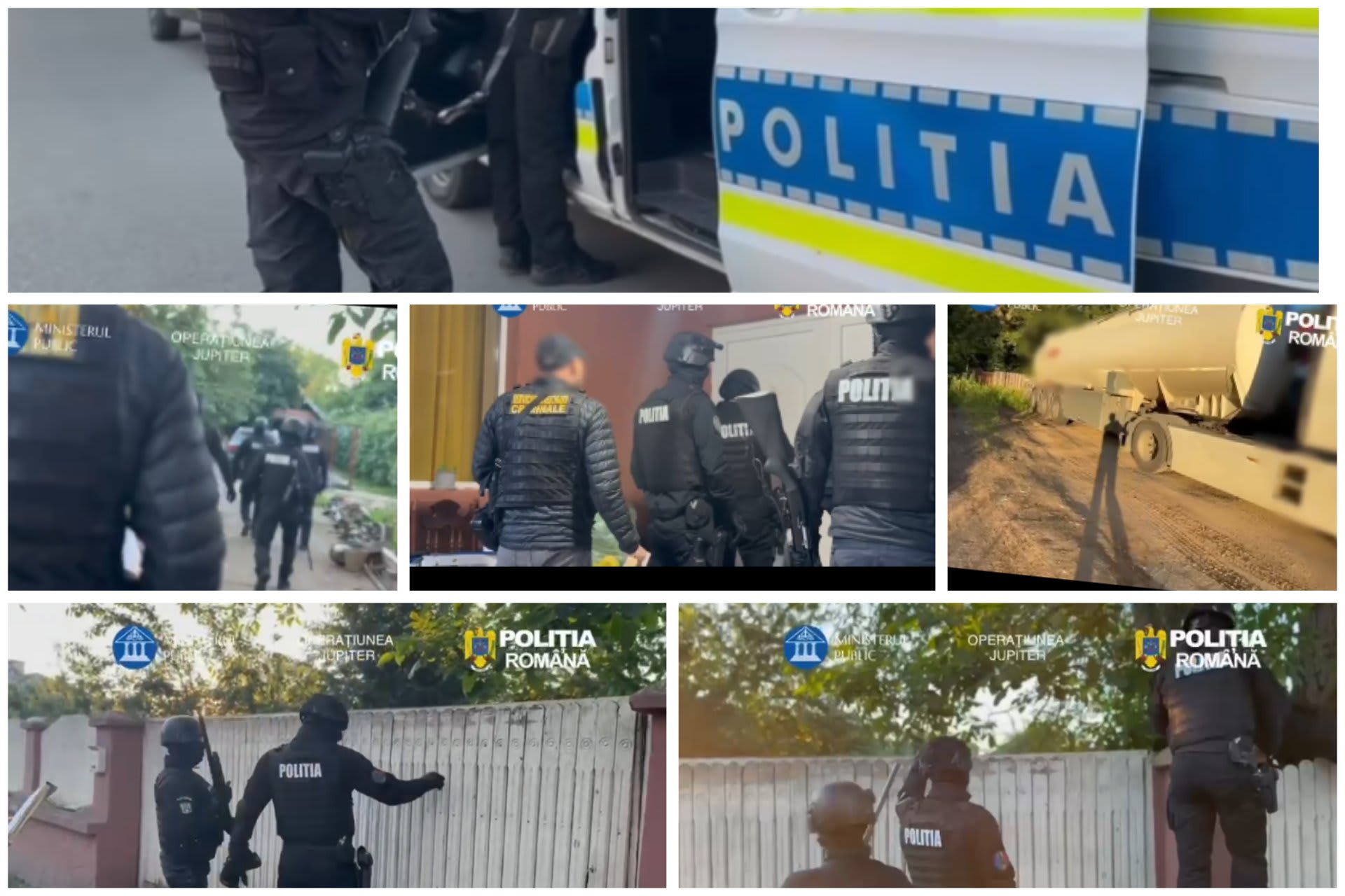 Polițiști din România efectuează percheziții în județul Vâlcea