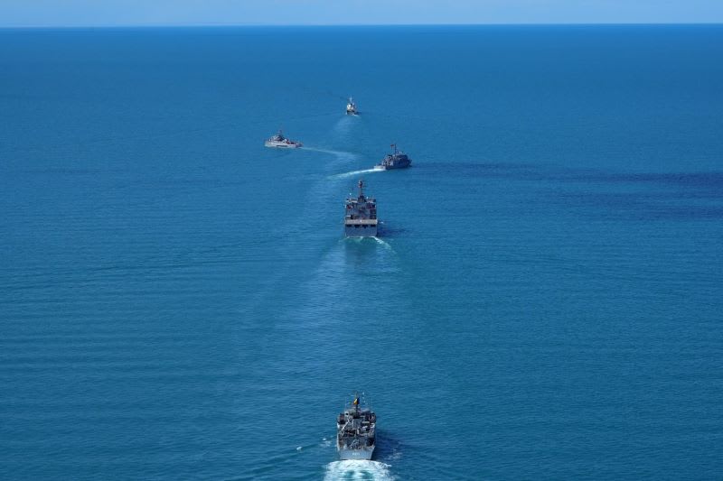Nava militară românească în Marea Neagră în misiune de securitate