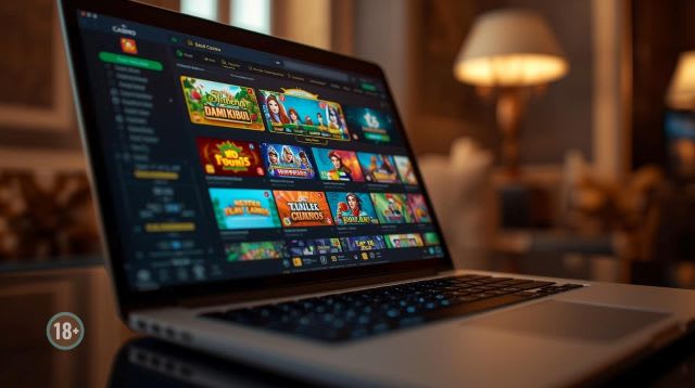 Slot machine online cu simboluri colorate și ecran digital Slot machine online cu simboluri colorate și ecran digital