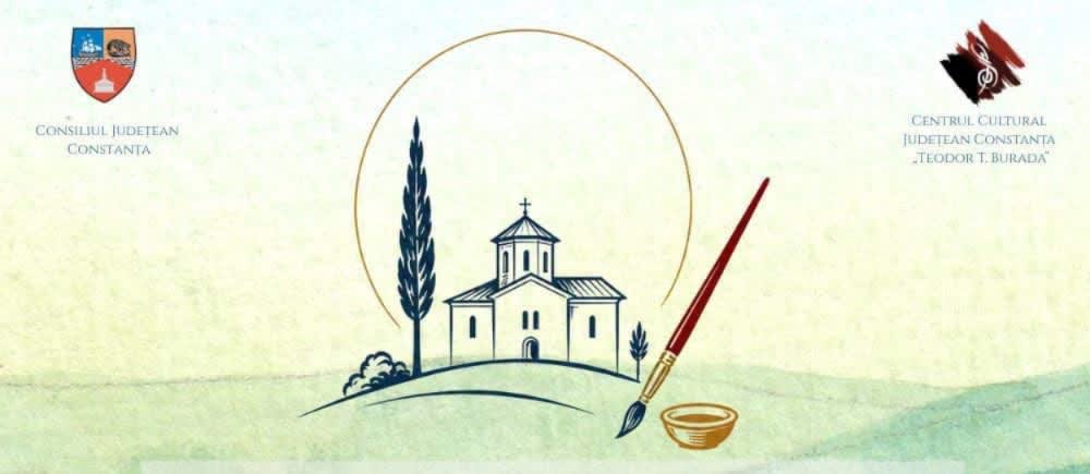 Tabără de iconografie la Colilia, pictori în acțiune, icoane pe sticlă, natură și mănăstire
