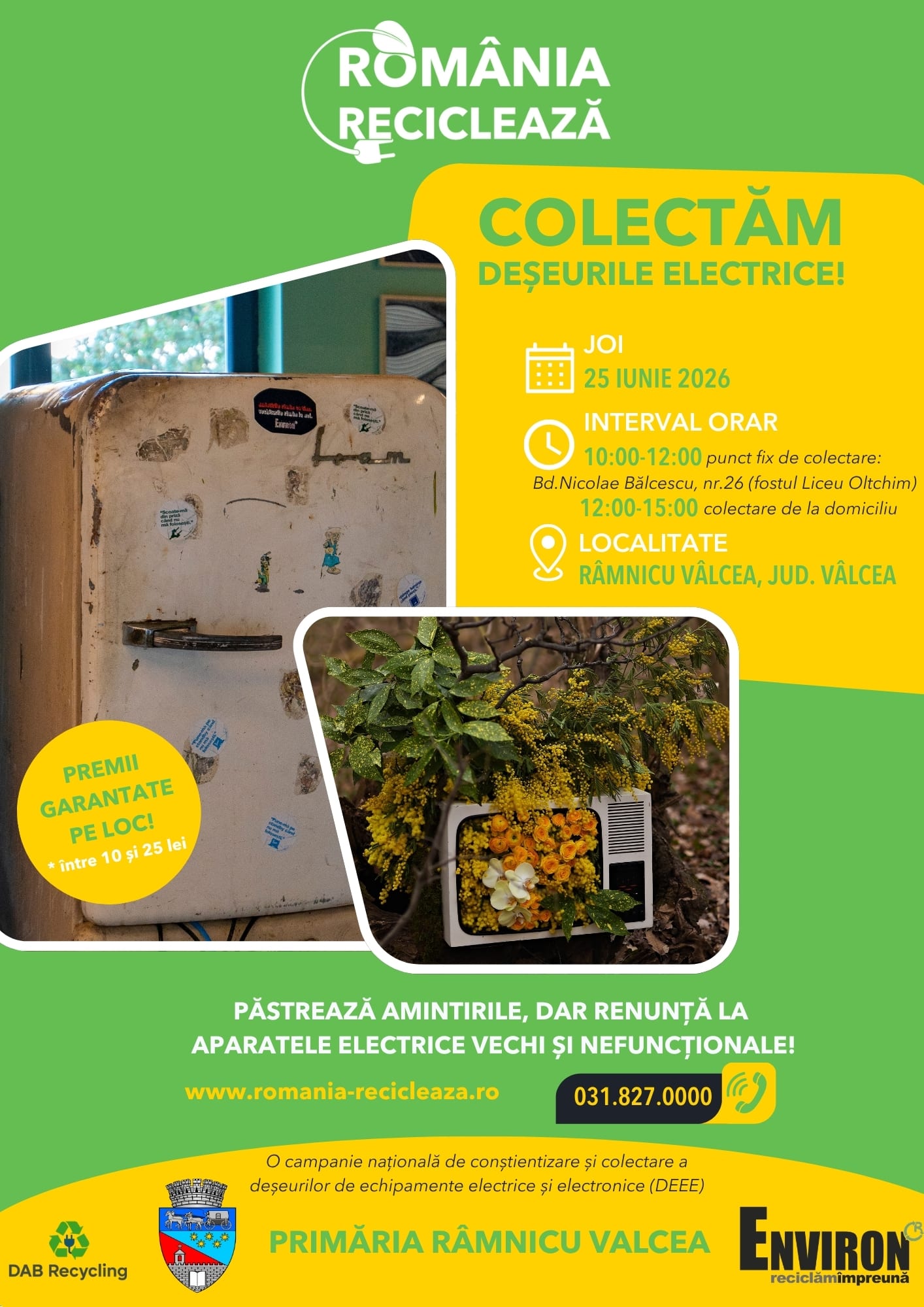 Punct de colectare echipamente electrice și electronice în Râmnicu Vâlcea