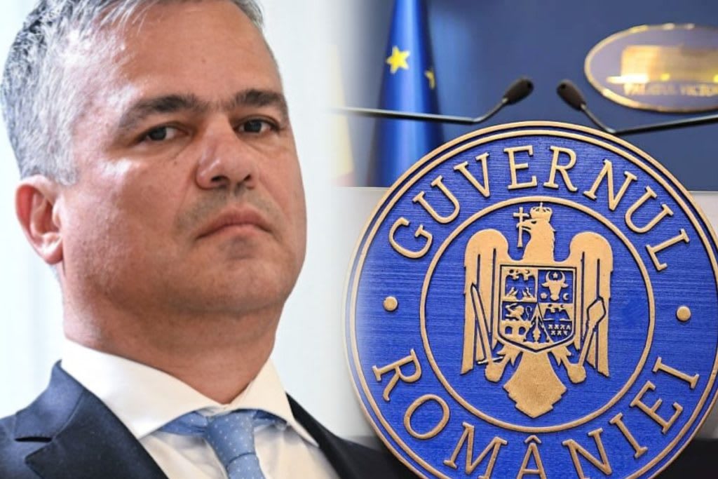 Imagine cu sala Parlamentului și logo-ul guvernului românesc Imagine cu sala Parlamentului și logo-ul guvernului românesc