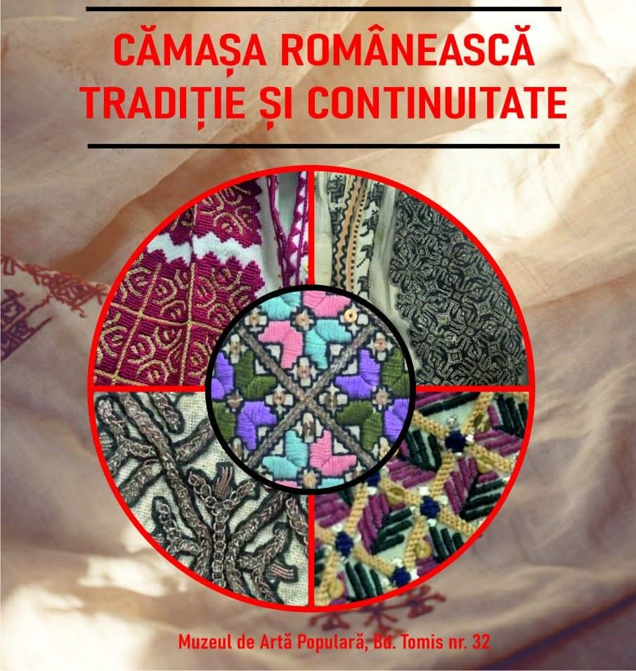 Cămăși tradiționale românești expuse la Muzeul de Artă Populară Constanța