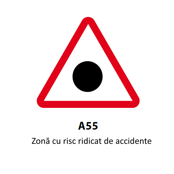 Indicatorul rutier cu punct negru, semnal de zone periculoase pe șoselele din România