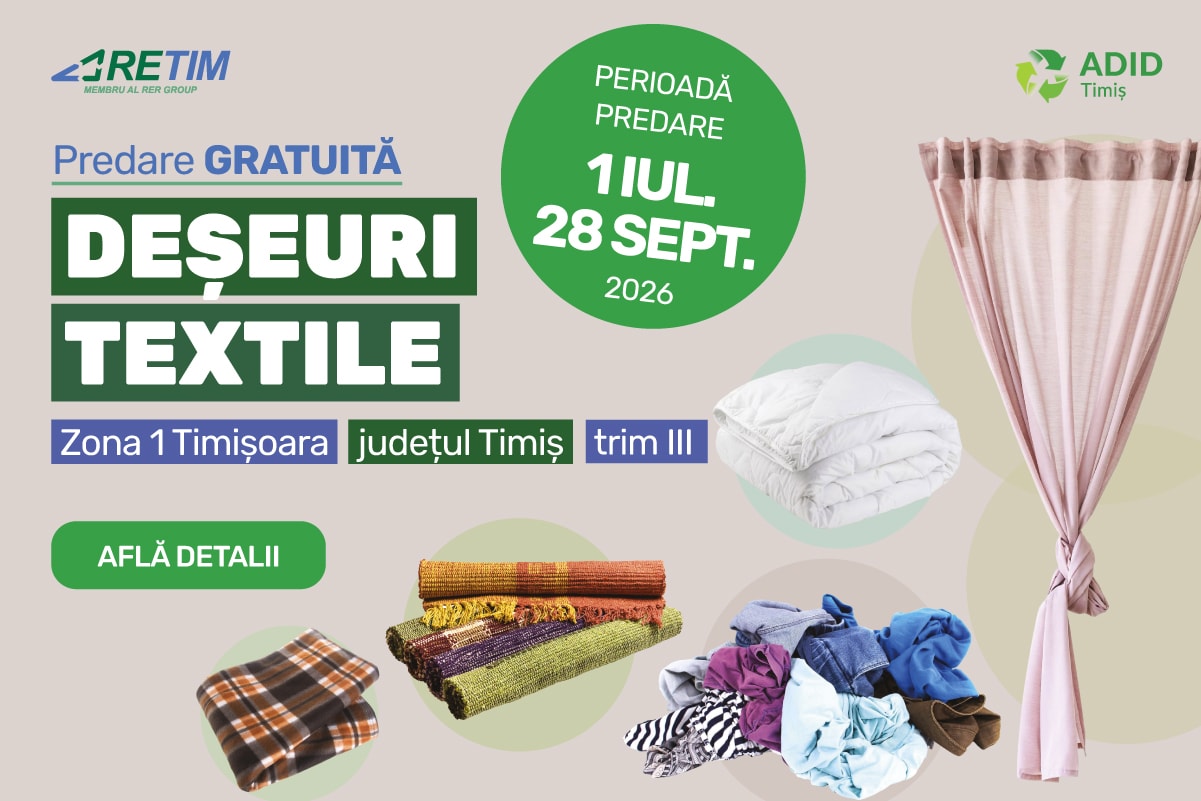 Punct de colectare deșeuri textile în Timișoara, România Punct de colectare deșeuri textile în Timișoara, România