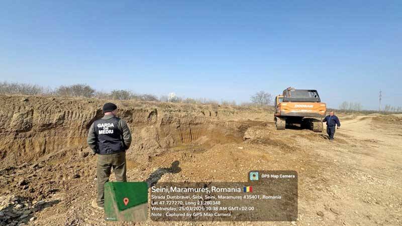 Echipe de control în teren verificând exploatarea resurselor minerale în Maramureș Echipe de control în teren verificând exploatarea resurselor minerale în Maramureș