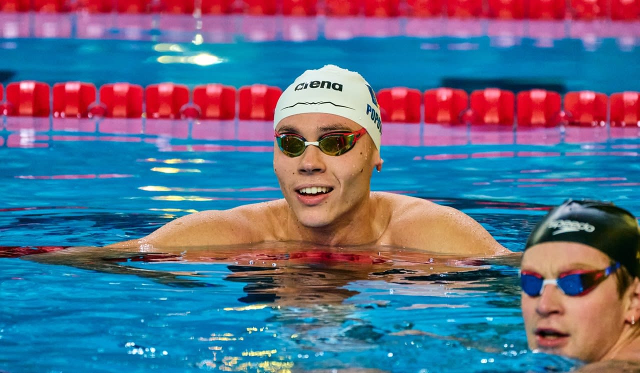 David Popovici se califică în finala de 50 m liber de la Roma cu cel mai bun timp
