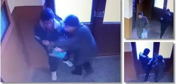 Bărbat suspect de tâlhărie urmărește o femeie în curtea unui bloc Bărbat suspect de tâlhărie urmărește o femeie în curtea unui bloc