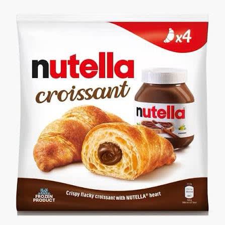 Produs Nutella Croissant congelat cu etichetă de retragere Produs Nutella Croissant congelat cu etichetă de retragere