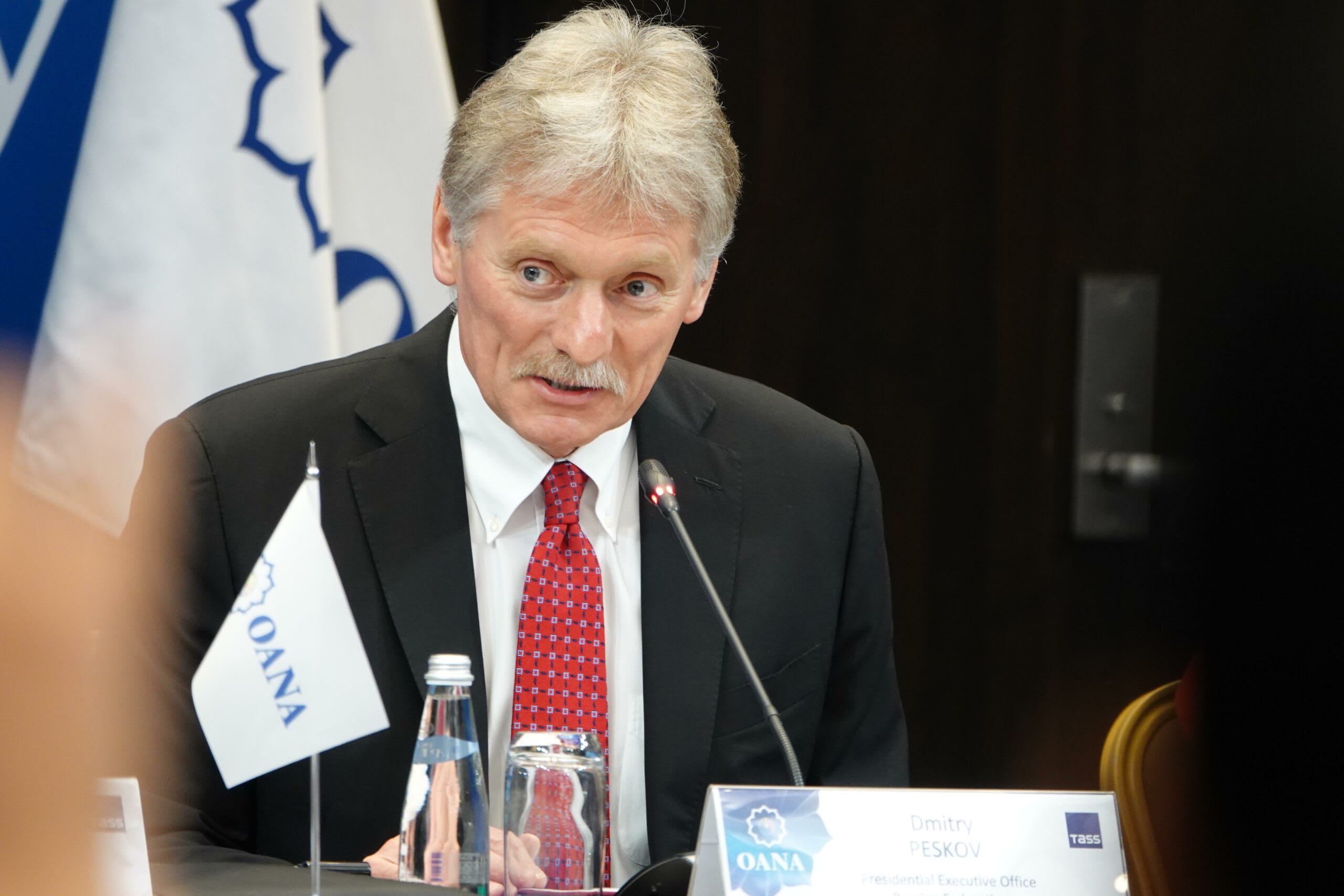 Purtătorul de cuvânt al Kremlinului Dmitri Peskov în conferință de presă Purtătorul de cuvânt al Kremlinului Dmitri Peskov în conferință de presă