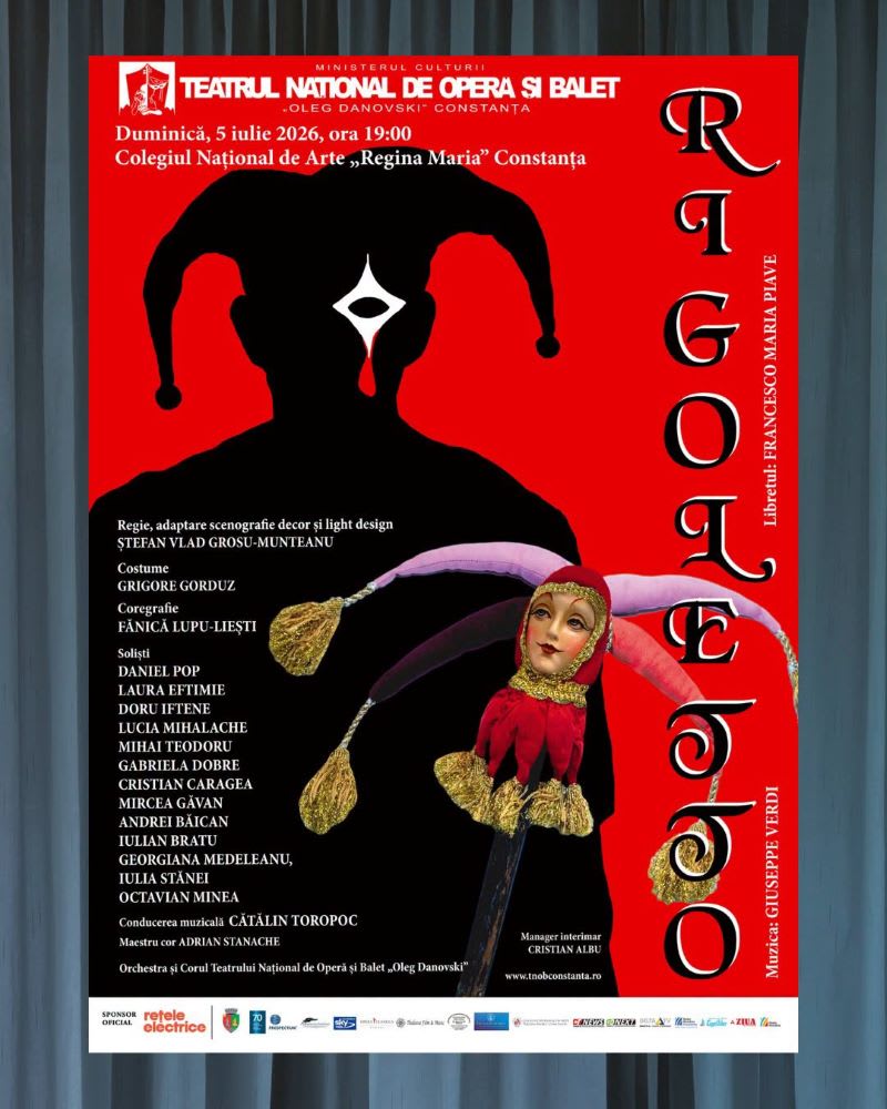 Spectacol de operă Rigoletto pe scena Teatrului Oleg Danovski din Constanța