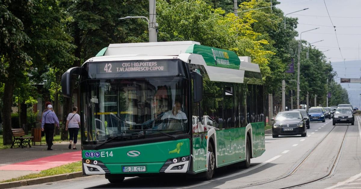 Autobuz CTP Iași în trafic Autobuz CTP Iași în trafic