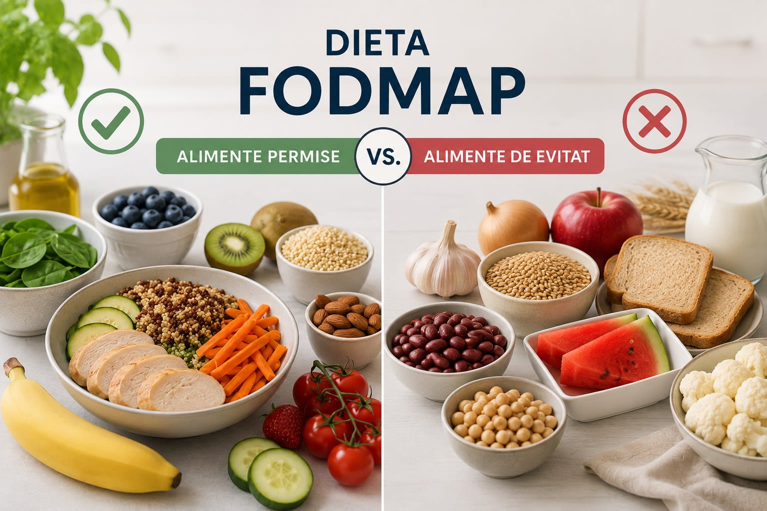 Dieta FODMAP, alimente permise și de evitat