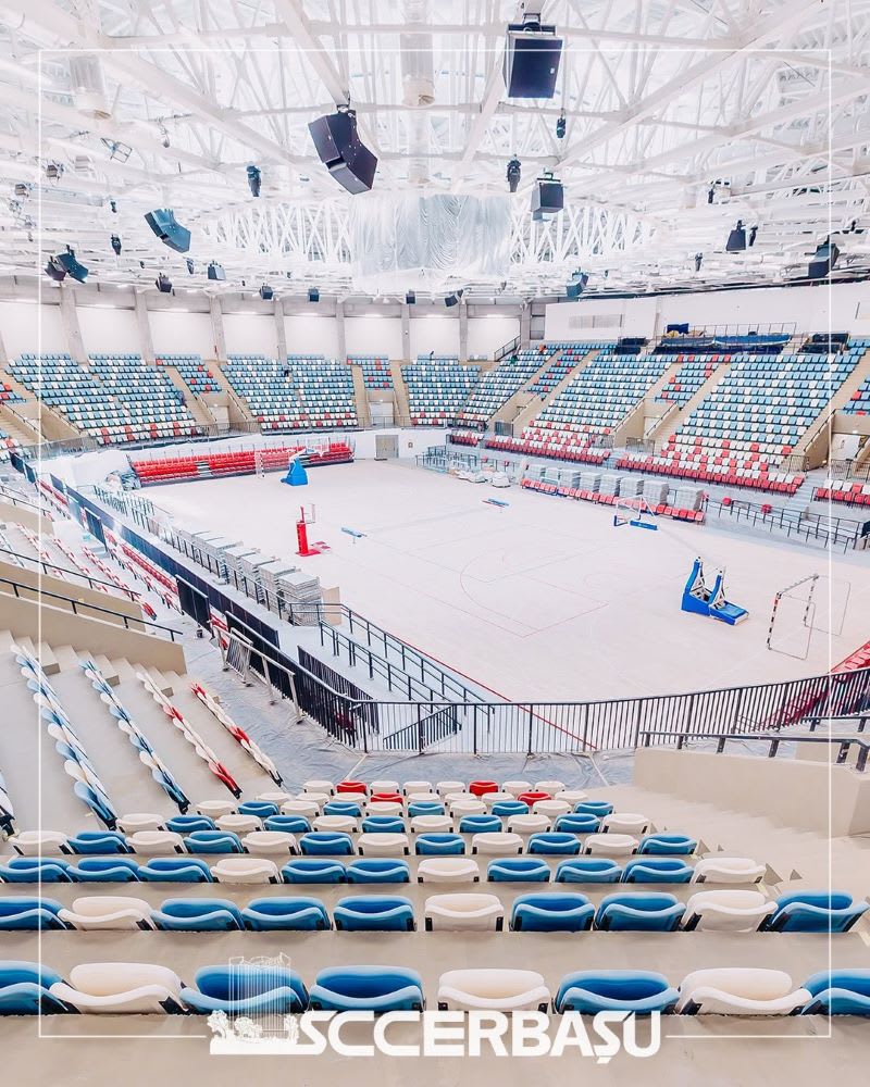 Sala Polivalentă Tulcea în timpul pregătirilor pentru EuroBasket 2026