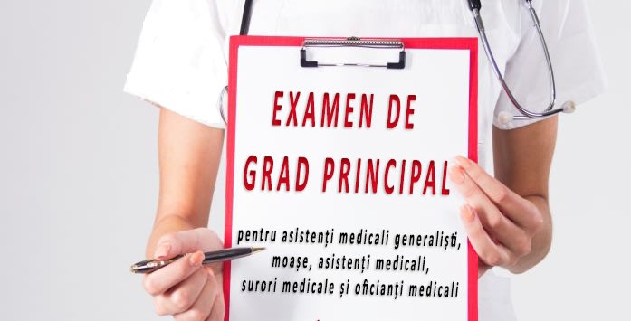 Asistenți medicali în pregătire pentru examenul de grad principal