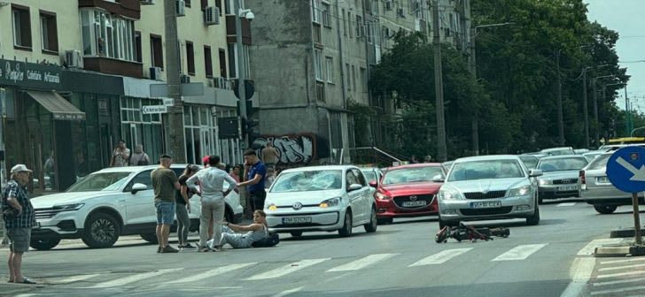 Trotinetist de 14 ani accidentat pe Calea Martirilor din Timișoara