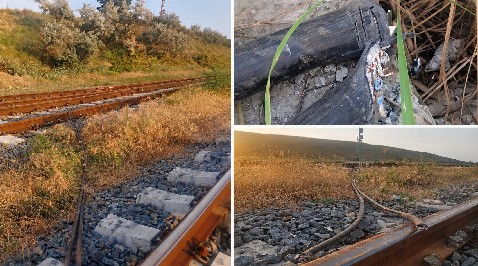 Cabluri de alimentare tăiate la stația CF Năvodari