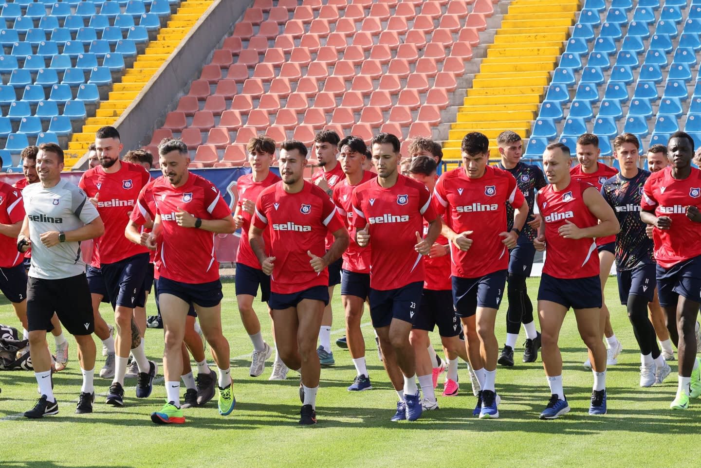 Echipă de fotbal FC Bihor în cantonament în Slovenia