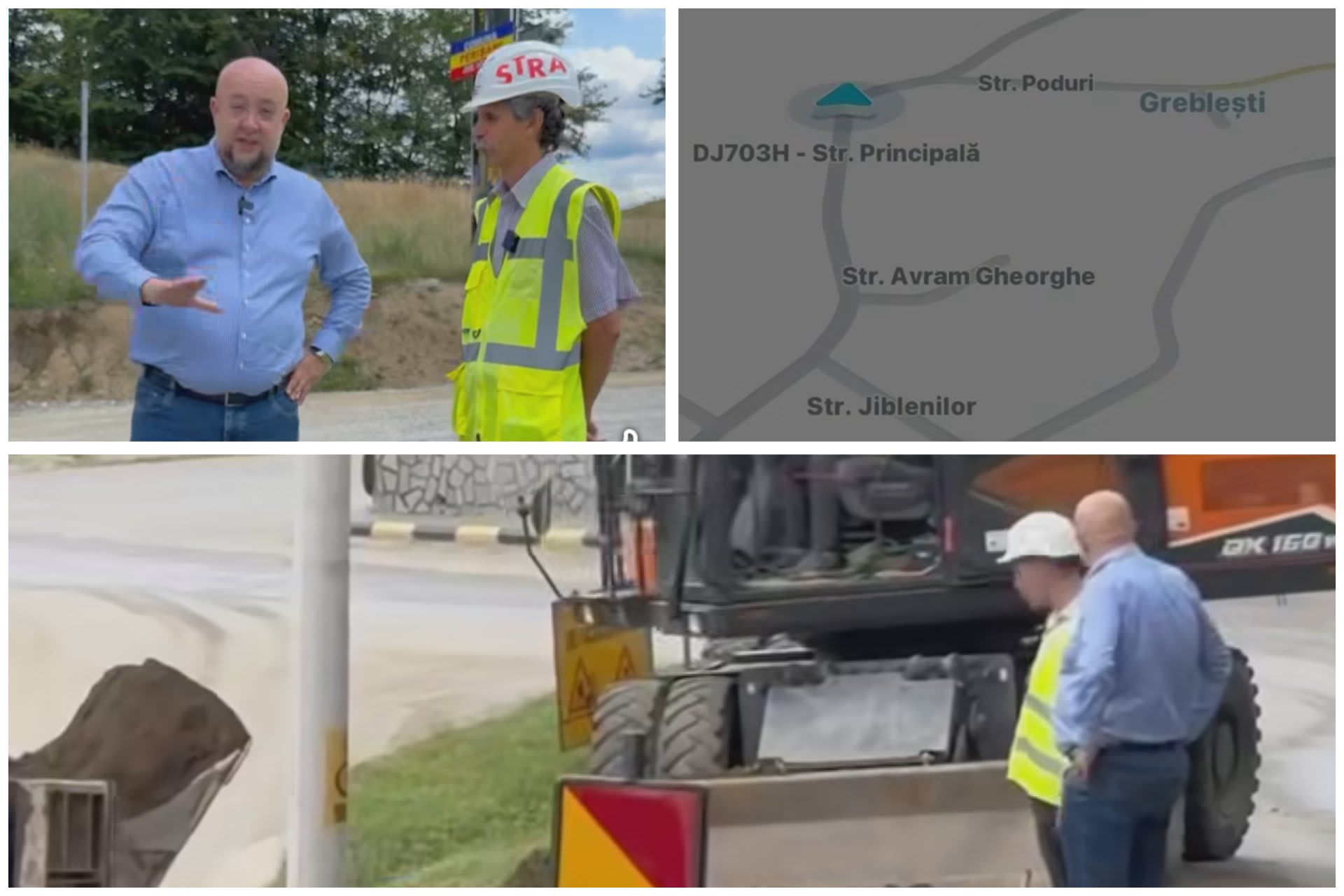 Constructori lucrează pe șantierul Drumului Loviștei în Vâlcea Constructori lucrează pe șantierul Drumului Loviștei în Vâlcea