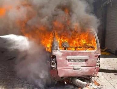 Explozie în Damasc în apropierea hotelului unde se află Emmanuel Macron