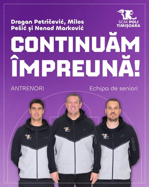Dragan Petricevic antrenor baschet SCM Politehnica Timișoara Dragan Petricevic antrenor baschet SCM Politehnica Timișoara