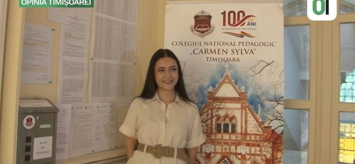 Alexia Andrașoni la examenul de BAC 2026