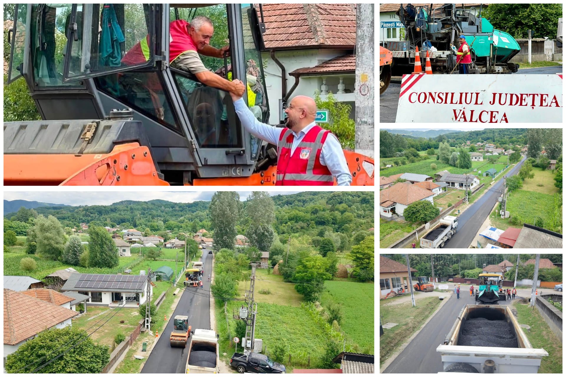 Lucrări de asfaltare pe DJ 651 în Vâlcea, Stoenești Lucrări de asfaltare pe DJ 651 în Vâlcea, Stoenești