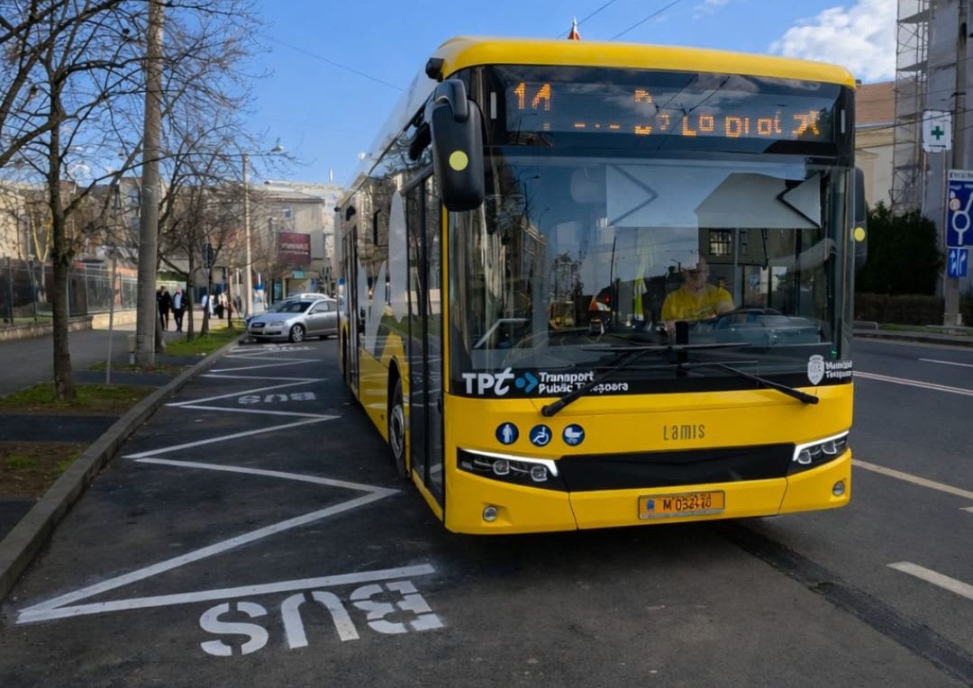 Autobuze deviate pe trasee temporare în Timișoara, zona Badea Cârțan