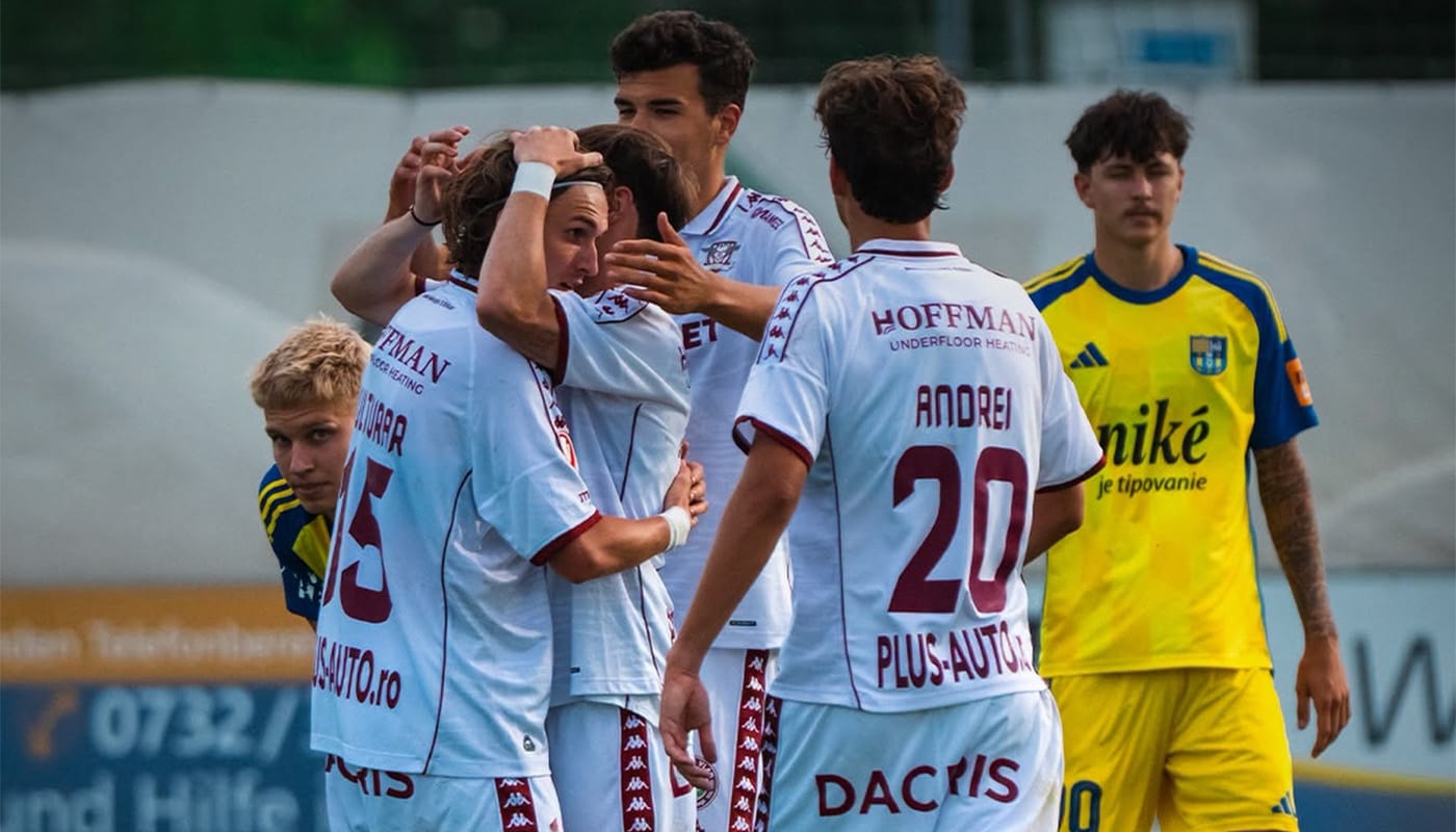 Jucător Rapid înscrie gol de la 60 de metri în meci amical