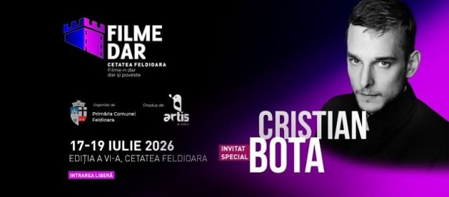 Actor Cristian Bota la proiecție film în Cetatea Feldioara Actor Cristian Bota la proiecție film în Cetatea Feldioara