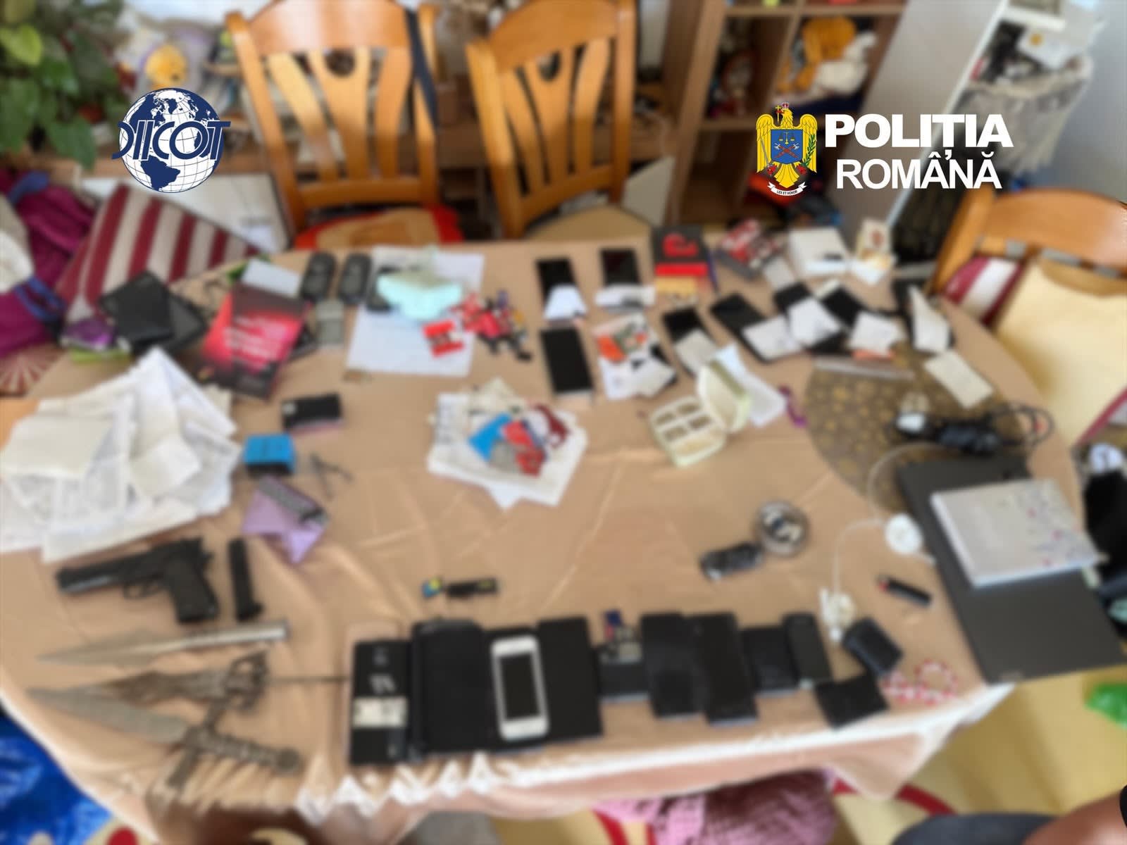 Polițiști din Vâlcea efectuează percheziții domiciliare