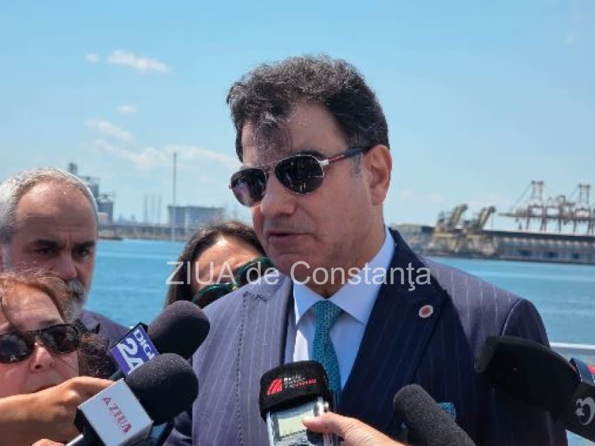 Corveta turcească în Portul Constanța, ceremonie oficială Corveta turcească în Portul Constanța, ceremonie oficială