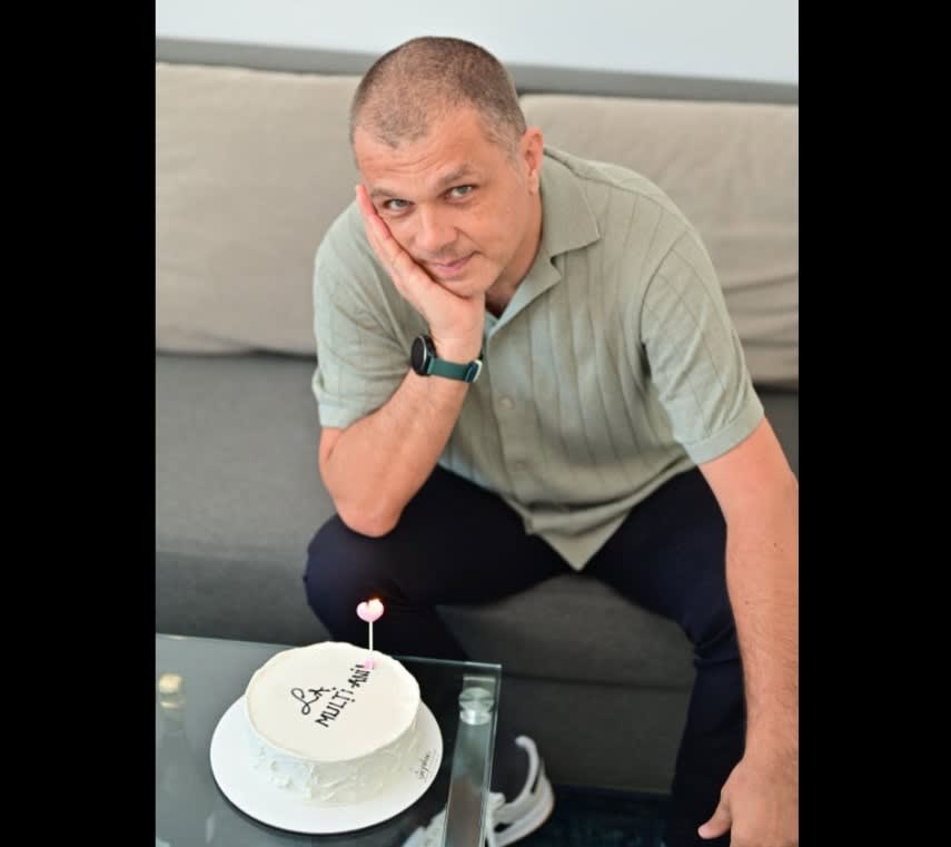 Silviu Coșa în timpul discursului politic