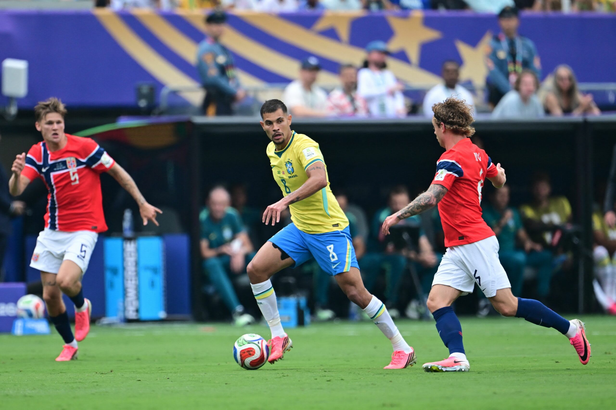Bruno Guimaraes în tricoul Braziliei la Cupa Mondială 2026