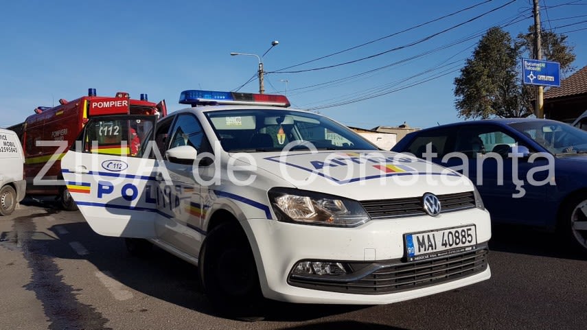 Accident rutier în lanț la intrarea în Mamaia, zona Aqua Magic