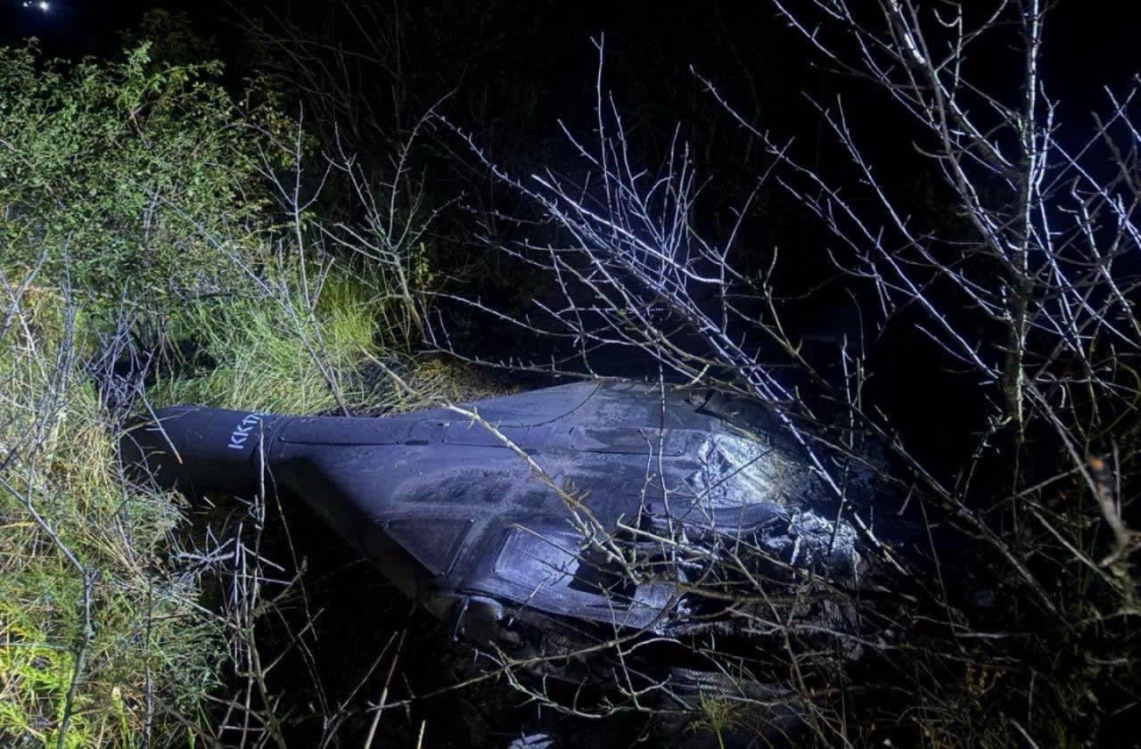 Dronă explodând în raionul Căușeni, Republica Moldova